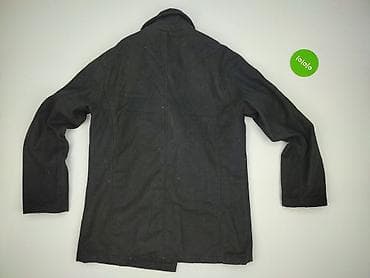 spo: Męski płaszcz peacoat HENRY ROSS - Kolor: czarny - Fason: dwurzędowy — 5