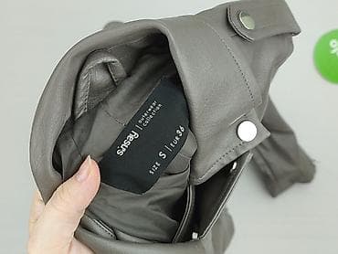 pull and bear bomberka damska: Kurtka skórzana damska, rozmiar S — 5