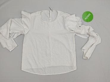 biale gladka bluzki: Stradivarius, Bluzka damska, rozmiar S — 3