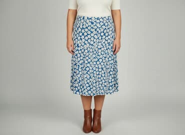 spódnice midi plisowane czarne: Eastex, Spódnica damska, XL — 10