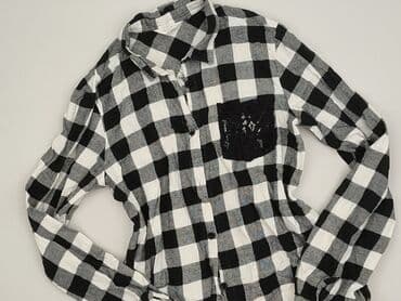 emo koszulka: Shirt 14 years, condition - Very good, pattern - Cell, color - Multicolored — 1