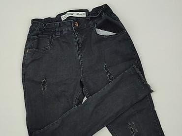 t shirt basic hm: Spodnie jeansowe, DenimCo, 13 lat, 152/158, stan - Bardzo dobry — 1