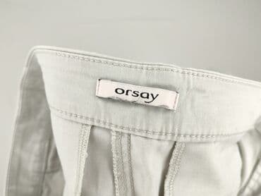 szare jeansy damskie stylizacje: Orsay, Spodnie materiałowe damskie, rozmiar S — 4
