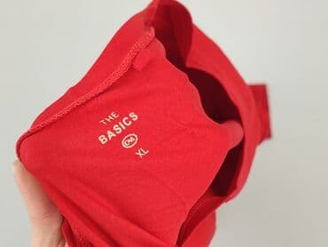 czerwona bluzki z bufkami: C&A, Women's blouse, XL — 4