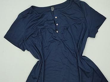 bluzki basic z dekoltem v: T-shirt damski, rozmiar XL — 1