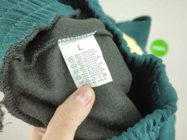 legginsy damskie plus size: Material trousers for women, size L (EU 40) — 4