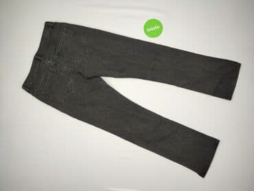 sinsay spodnie czarne z wysokim stanem: Denim, Jeans for men, size M — 3