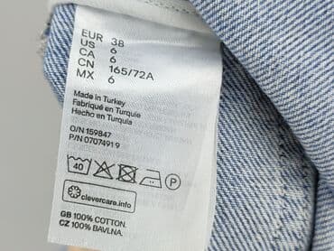 jeansy plus size wysoki stan: H&M, Ogrodniczki damskie, rozmiar M — 5