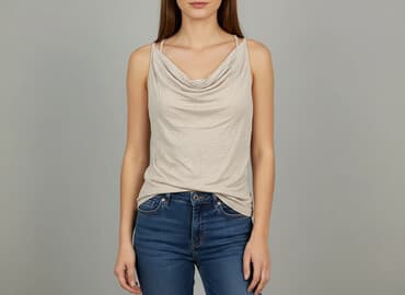 bluzki z transparentnymi rękawami: H&M, Top damski, rozmiar M — 1