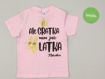 elegancka koszulka: T-shirt, JHK, 3-4 years, 98-104 cm, condition - Perfect — 2