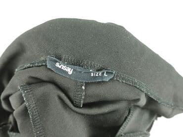 sinsay czarne spodnie z wysokim stanem: Sinsay, Spodnie materiałowe damskie, rozmiar L — 6