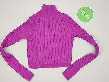 sweter fuksja: Golf damski, rozmiar S — 2