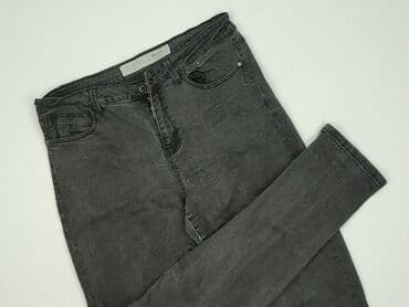 szare szerokie jeansy: Denim Co, Jeansy damskie, rozmiar M — 1