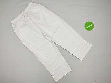 dresy budowlane: Białe damskie spodnie robocze/medyczne - Fason: proste nogawki — 3