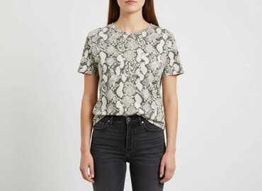 snake t shirty: H&M, Women`s T-shirt, size L — 1