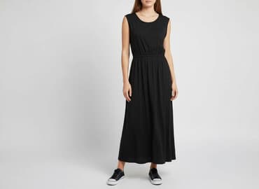 czarne luźne sukienki: Sukienka damska, rozmiar S — 5