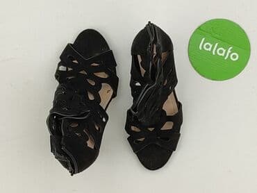 ccc srebrne sandały na obcasie: Sandały damskie, rozmiar 38 — 4