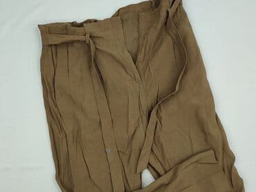 materiałowe spodnie z wysokim stanem lata 80: H&M, Spodnie materiałowe damskie, rozmiar L — 1
