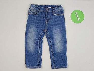 dresy mango: Spodnie jeansowe, H&M, 12-18 miesięcy, stan - Bardzo dobry — 2