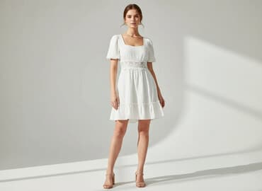 shein sukienka biala: Shein, Sukienka damska, rozmiar L — 1