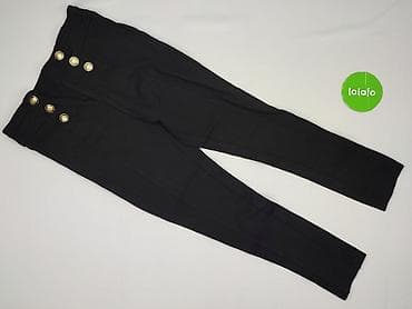 legginsy sliskie: Zara, Spodnie materiałowe damskie, rozmiar L — 2