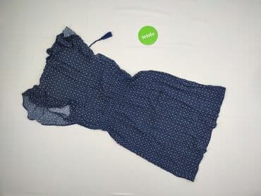 niebieska sukienka w kwiaty h m: H&M, Sukienka damska, rozmiar S — 3