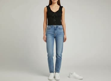 shein czarne bluzki: Shein, Top damski, rozmiar L — 7