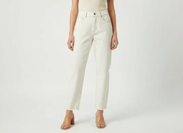 c a spodnie damskie z wysokim stanem: Stradivarius, Jeansy damskie, rozmiar XS — 1