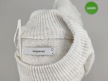 bialy top reserved: Sweter damski, rozmiar S — 5