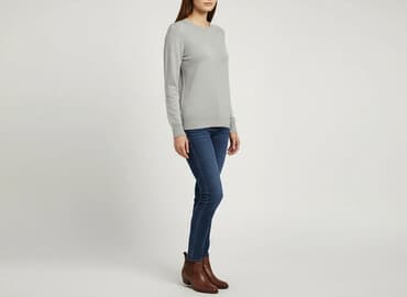 skarpeta świąteczna szara: Sweter damski, rozmiar S — 6