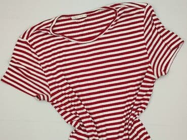 t shirt w czerwone paski: Pieces, Футболка жіноча, розмір S — 2