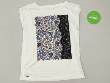 czarne t shirty damskie w serek: T-shirt damski, rozmiar S — 2