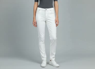 buty zimowe lata 80: Spodnie materiałowe damskie, rozmiar S — 5