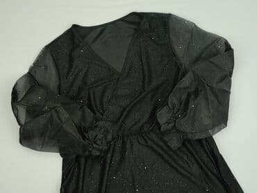 prosta sukienka z bufiastymi rękawami: Women`s dress, size 4XL — 1