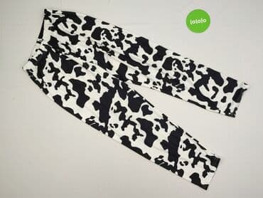 kamizelka w krowie łaty: Spodnie materiałowe damskie, rozmiar M — 5