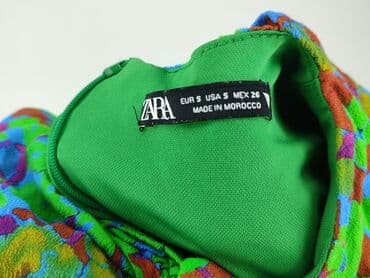 zara sukienka w kwiaty z bufiastymi rękawami: Zara, Women`s dress, size S — 5