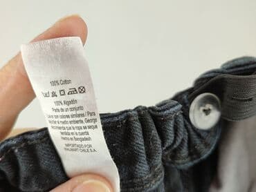 spodnie woskowane z wysokim stanem: Jeans, George, 2-3 years, 92/98, condition - Very good — 5