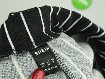 spodnie sliskie: Shein, Spodnie materiałowe damskie, rozmiar XS — 5