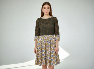 sukienki brazowe: Sukienka damska, rozmiar S — 1