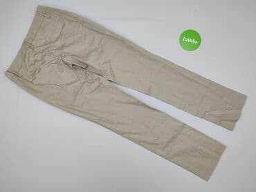 beżowe buty na koturnie ccc: Sisley, Spodnie materiałowe damskie, M — 3