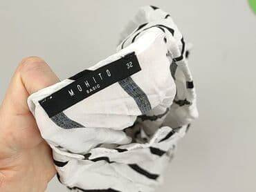 biała bluzka w czarne paski: Mohito, Women's blouse, size 2XS — 5