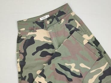 spodnie moro dresowe: PULL&BEAR, Spodnie materiałowe damskie, rozmiar 2XS — 1