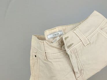 krótkie kremowe spodenki: Fransa, Szorty damskie, rozmiar S — 5