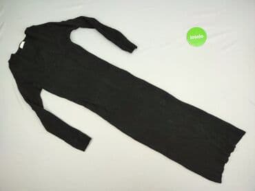 sukienki prążkowana czarna: H&M, Sukienka damska, rozmiar M — 2