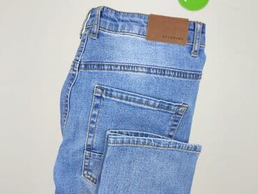 spodnie bershka materialowe: Spodnie jeansowe, Reserved, 13 lat, 158, stan - Bardzo dobry — 6