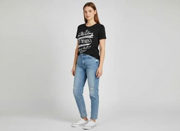 reserved czarne t shirty: Reserved, Women`s T-shirt, size S — 1