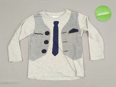 bluzka w łańcuchy: Світшот, H&M, 4-5 р., 104-110 см, стан - Дуже гарний — 2