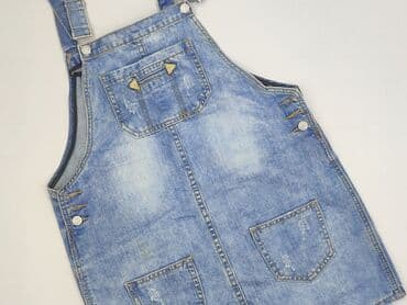 jeansy z asymetrycznym zapieciem: Sukienka damska, rozmiar L — 1