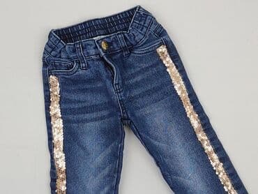 sukienka cekiny dla dziewczynki: Spodnie jeansowe, Kiki & Koko, 3-4 lat, 104, stan - Idealny — 1