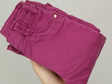 srebrna sukienka dla dziewczynki: Denim pants, F&F, 6-9 months, condition - Perfect — 6